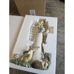 Grasslands Road Winter Wilderness Forest Angel And Animal Resin Figurine New